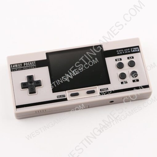 3inch Family Pocket Retro FC 8Bit handheld Video Game Console 348 Classic Game AV TV Out Grey/White