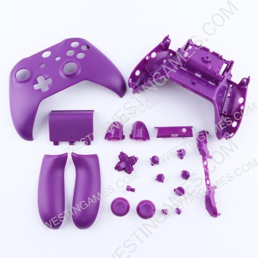 Full Housing Shell Case Replacement for XBOX ONE Slim Wireless Controller - Purple