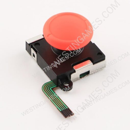 3D Button Analog Sticks Controller Thumbstick Green Cable Parts for NS Switch - Red - Image 3
