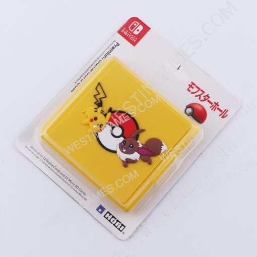 12 Slots Game Card Cartridge Storage Case Box for NS Switch - Picachu and Eevee - Image 2