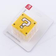 16 Slots Mario Question Block Game Cartridge and Micro SD Card Case Holder for NS Switch - Yellow