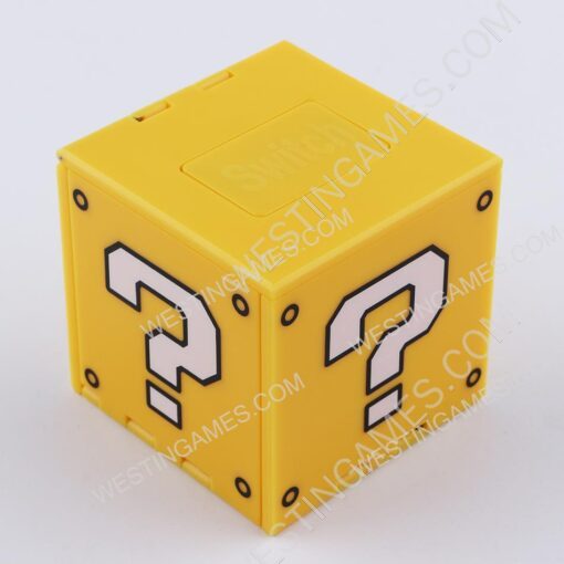 16 Slots Mario Question Block Game Cartridge and Micro SD Card Case Holder for NS Switch - Yellow - Image 2