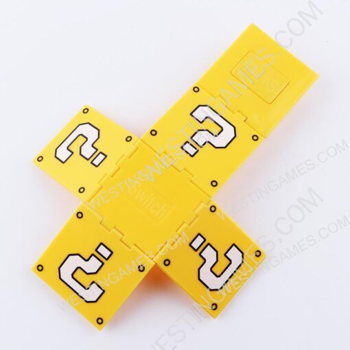 16 Slots Mario Question Block Game Cartridge and Micro SD Card Case Holder for NS Switch - Yellow - Image 3