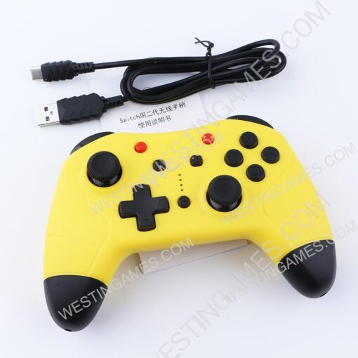 Wireless Bluetooth pro gamepad controller support NFC for NS Switch - Picachu - Image 2