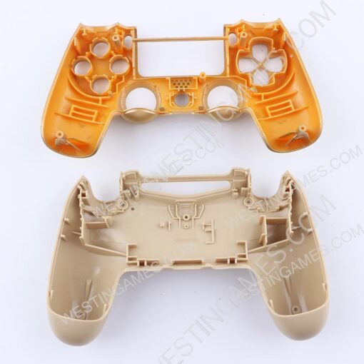 Replacement Top and Bottom Housing Shell Case for PS4 Controller JDM-040/050 - Gold - Image 3