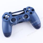 Replacement Top and Bottom Housing Shell Case for PS4 Controller JDM-040/050 - Midnight Blue