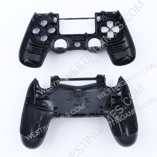 Replacement Top and Bottom Housing Shell Case for PS4 Controller JDM-040/050 - Steel Black - Image 3