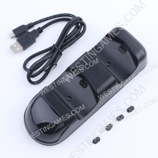 USB Dual Charging Dock V2 with Charging Station LED Indicator and Blue Light for PS4 Controller - Image 5
