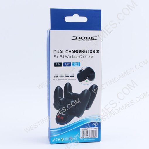 USB Dual Charging Dock V2 with Charging Station LED Indicator and Blue Light for PS4 Controller - Image 8