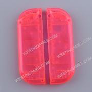 Left and Right Housing Cover Case Set for Switch Joy-con Clear Pink 02