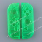 Left and Right Housing Cover Case Set for Switch Joy-con Clear Green