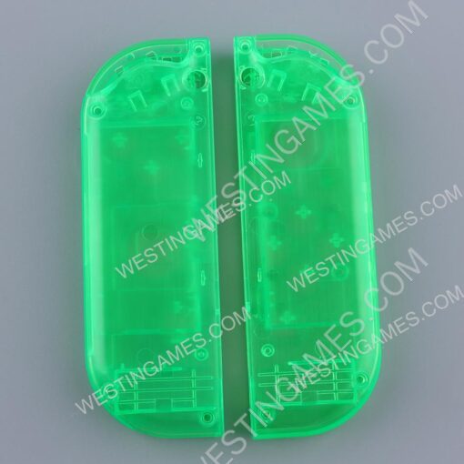 Left and Right Housing Cover Case Set for Switch Joy-con Clear Green - Image 2