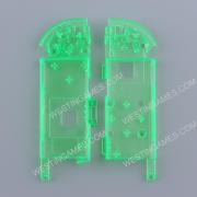 Left and Right Housing Cover Case Set for Switch Joy-con Clear Green 04