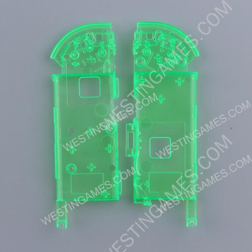 Left and Right Housing Cover Case Set for Switch Joy-con Clear Green - Image 6