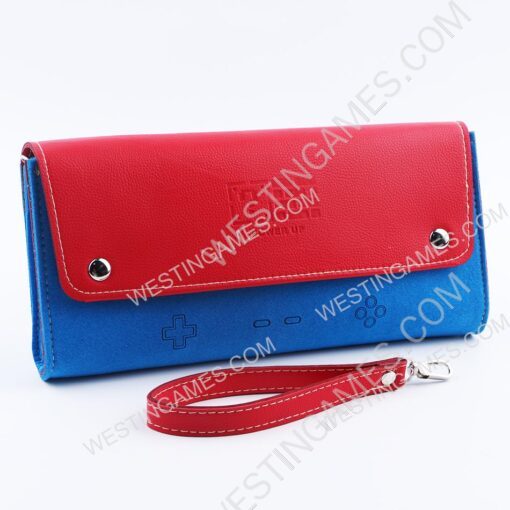 Deluxe Travel Carrying Pouch Case with clip-on strap for Nintendo Switch - Super Mario