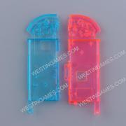 Left and Right Housing Cover Case Set for Switch Joy-con Clear Blue and Pink 06