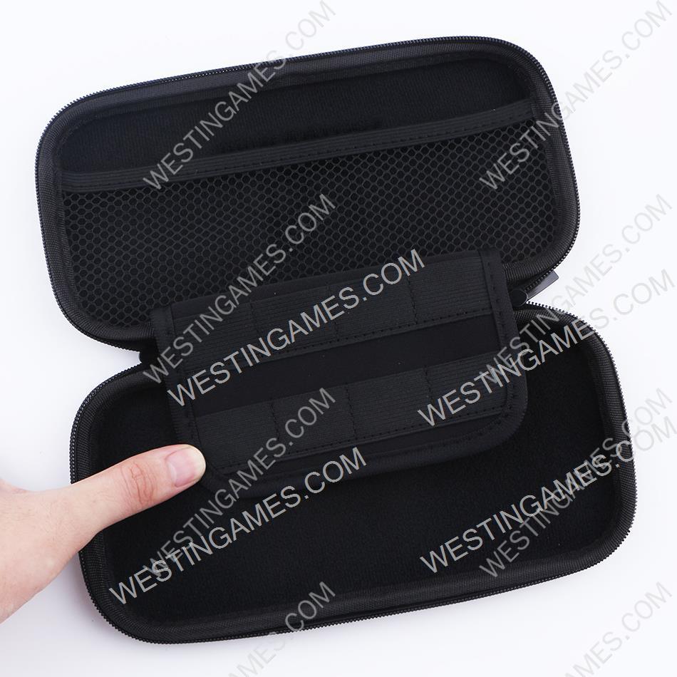 EVA Hard Carrying Case Travel Pouch for Nintendo Switch Lite Mini - Black - Image 4