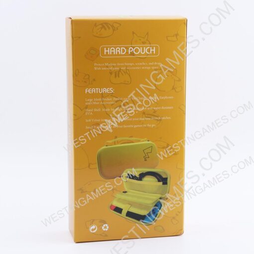 New Deluxe Yellow Travel Carrying Pouch Case for Nintendo Switch - Pokemon - Image 6