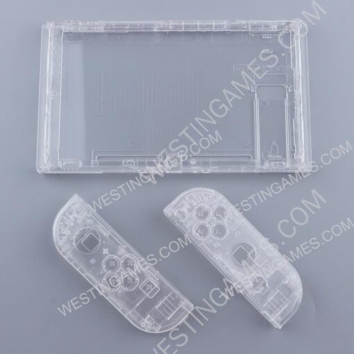 Replacement Housing Cover Case DIY Set for Nintendo Switch Conosle and Joy-con Clear