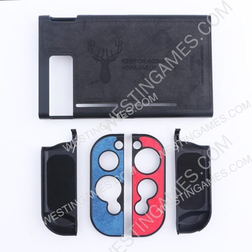 Minithink Anti Sweat Cloth Elk Art Protecting Waterproof Cover Shockproof Case for Switch Blue-Red - Image 4