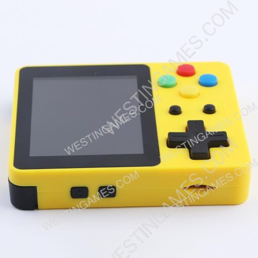LDK 64Bit Retro Mini handheld Video Game 2.6inch Screen 10K Games Support Download TV Out Yellow - Image 4