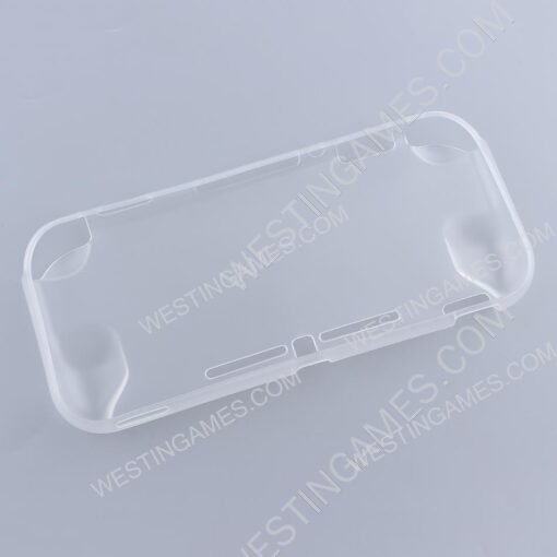 Comfortable Soft tpu Grip Case and Ergonomic Shock-Absorption Cover for Switch Lite - Clear White - Image 2
