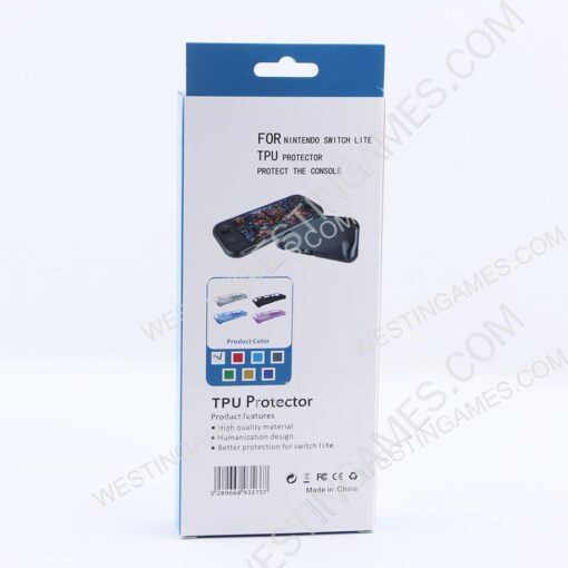 Comfortable Soft tpu Grip Case and Ergonomic Shock-Absorption Cover for Switch Lite - Clear White - Image 4
