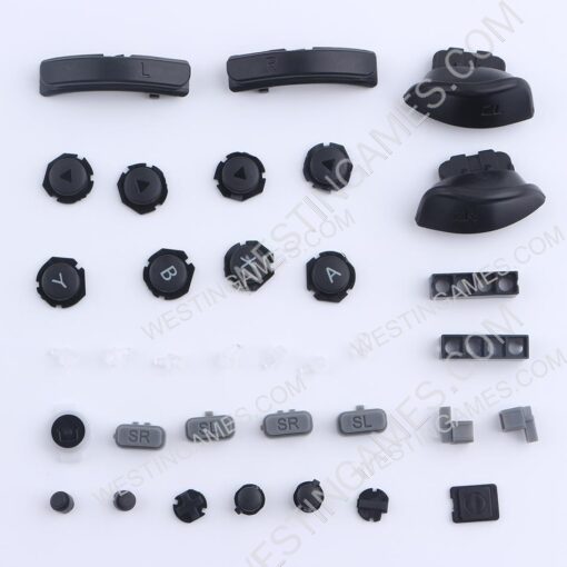 Complete Key Button Accessoires for Nintendo switch L R Joycon Controller - Black