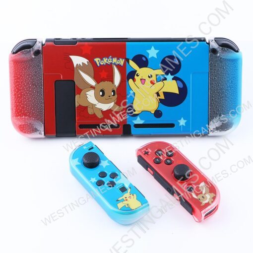 Upgrade New Complete Fashion Protective Cover Case Water-Drop for NS switch Picachu and Eevee