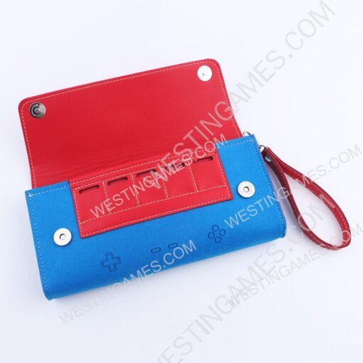 2in1 Deluxe Upgrade Travel Carrying Pouch Case with clip-on strap for Nintendo Switch - Super Mario - Image 4