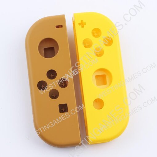 Pokemon Left and Right Housing Cover Case Set for switch Joy-con Brown and Yellow