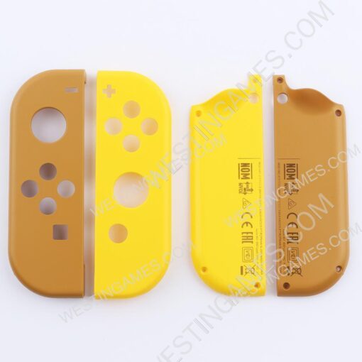 Pokemon Left and Right Housing Cover Case Set for switch Joy-con Brown and Yellow - Image 3