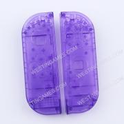 Left and Right Housing Cover Case Set for Switch Joy-con Clear Transparet Purple
