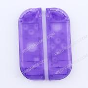 Left and Right Housing Cover Case Set for Switch Joy-con Clear Transparet Purple 02