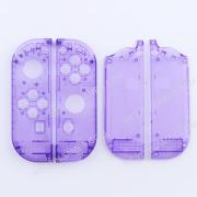 Left and Right Housing Cover Case Set for Switch Joy-con Clear Transparet Purple 03