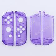 Left and Right Housing Cover Case Set for Switch Joy-con Clear Transparet Purple 04