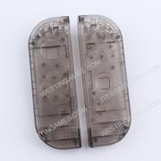 Left and Right Housing Cover Case Set for Switch Joy-con Clear Transparet Black