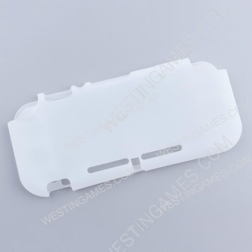 Protective Anti-Slip Soft Silicone Skin Case for Switch Lite Console - White