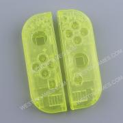 Left and Right Housing Cover Case Set replacement for Switch Joy-con Transparent yellow