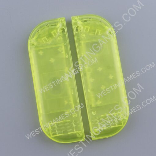Left and Right Housing Cover Case Set replacement for Switch Joy-con Transparent yellow - Image 2