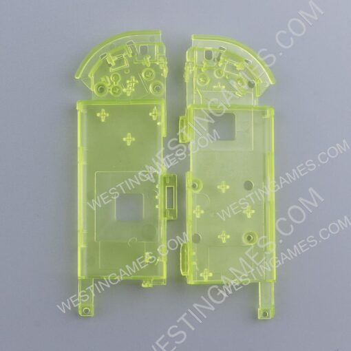 Left and Right Housing Cover Case Set replacement for Switch Joy-con Transparent yellow - Image 5