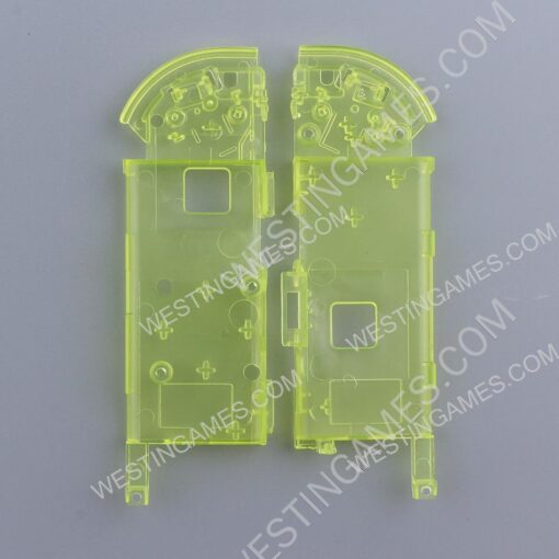 Left and Right Housing Cover Case Set replacement for Switch Joy-con Transparent yellow - Image 3