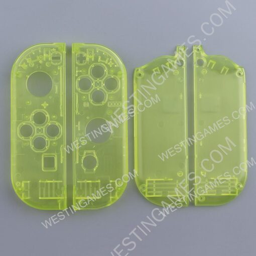 Left and Right Housing Cover Case Set replacement for Switch Joy-con Transparent yellow - Image 6