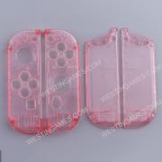 Left and Right Housing Cover Case Set replacement for Switch Joy-con Transparent pink 03