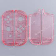 Left and Right Housing Cover Case Set replacement for Switch Joy-con Transparent pink 04