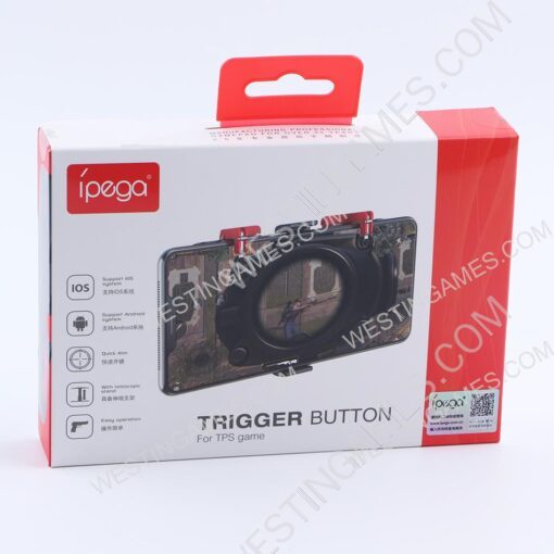 IPEGA PG-9137 Joystick Metal Trigger Button for Smart Phone TPS Game