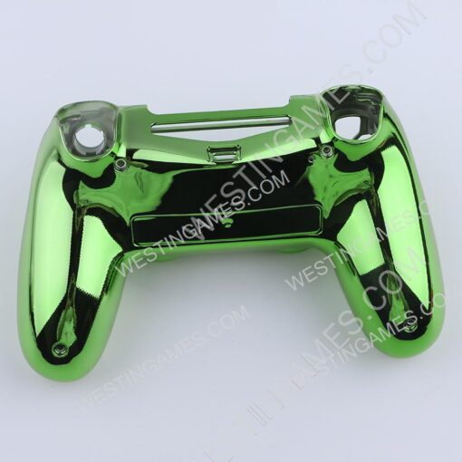 Mirror Chrome Housing Shell Case Replacement for PS4 Slim Dualshock 4 Controller - Green - Image 3