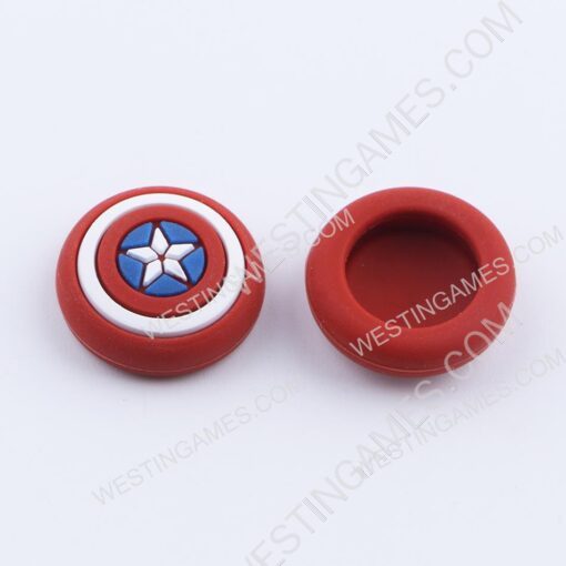 Marvel Avengers Thumb Grips Analog Caps Silicone Rubber For NS Switch Joy-con - Captain America - Image 3