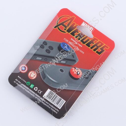 Marvel Avengers Thumb Grips Analog Caps Silicone Rubber For NS Switch Joy-con - Spider-Man - Image 2