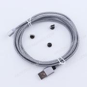 3in1 Magnetic Adapter Charger USB Data Charging Sync Cable For IOS iPhone Android Type-c - Silver
